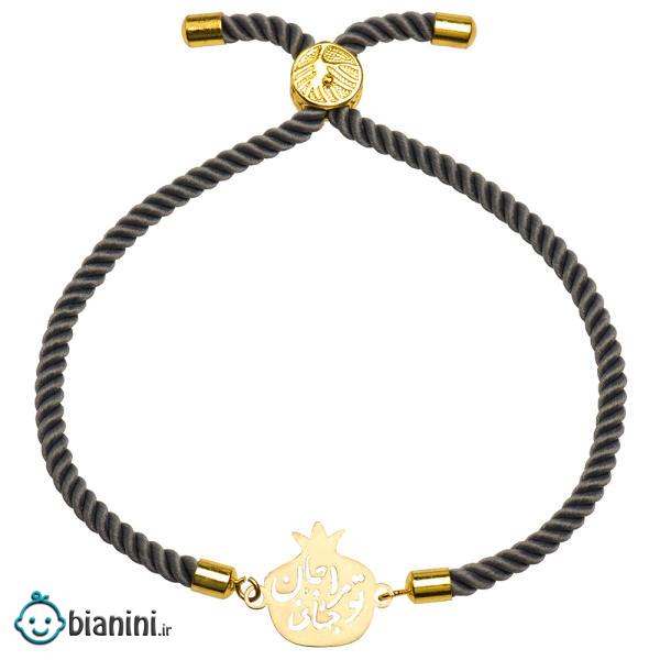 دستبند طلا 18 عیار دخترانه کرابو طرح انار جان و جهانی مدل Krd1323