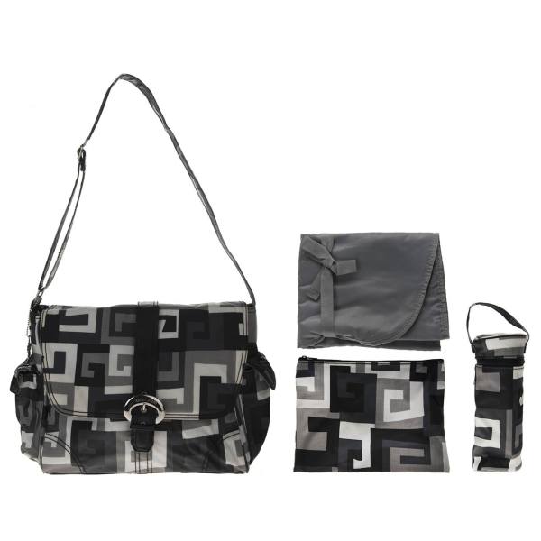 کیف لوازم کودک کالنکام مدل5- 2960 Maze Black And White