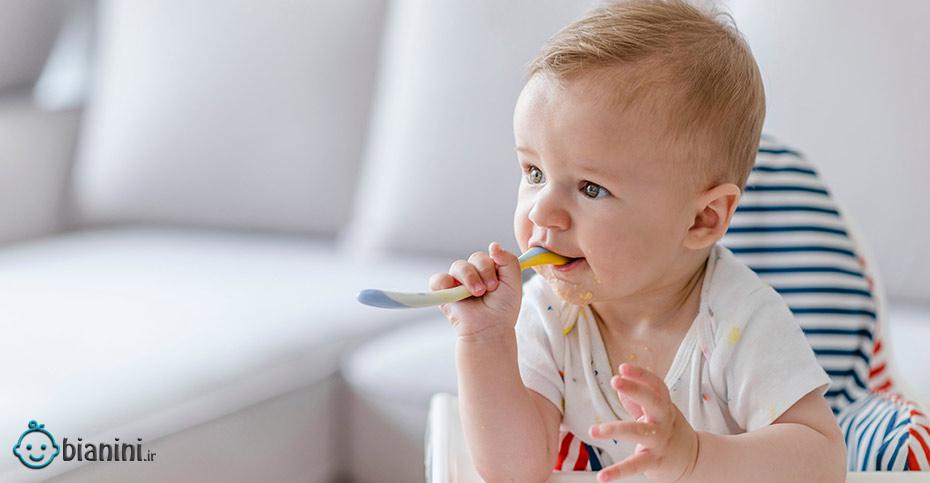 چگونه به کودک آموزش دهیم با قاشق غذا بخورد؟