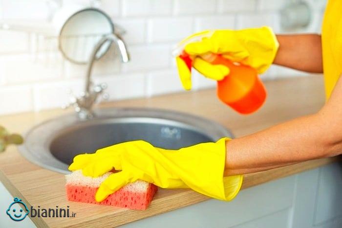 روش حرفه ای تمیز کردن و استریل کردن آشپزخانه
