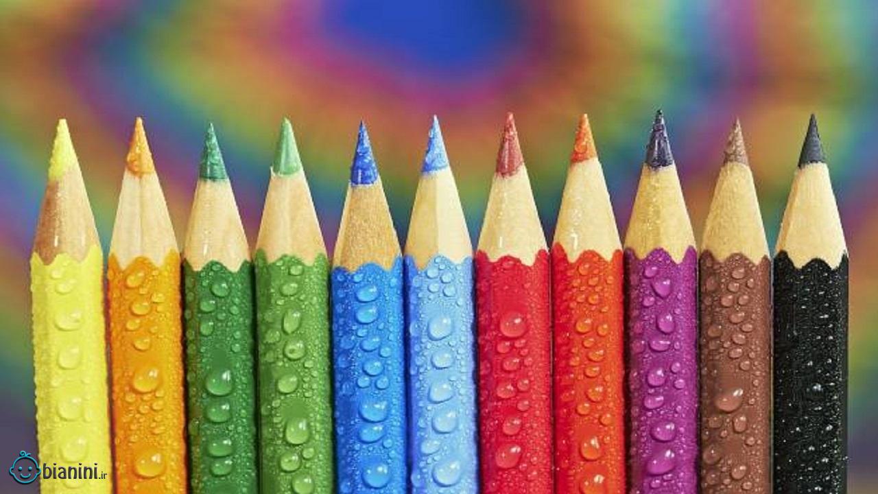 استفاده هنری از مداد رنگی های دور ریختنی