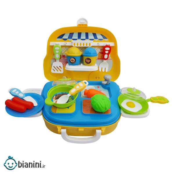 اسباب بازی آشپزخانه مدل Kitchen ware کد 9966 مجموعه 21 عددی
