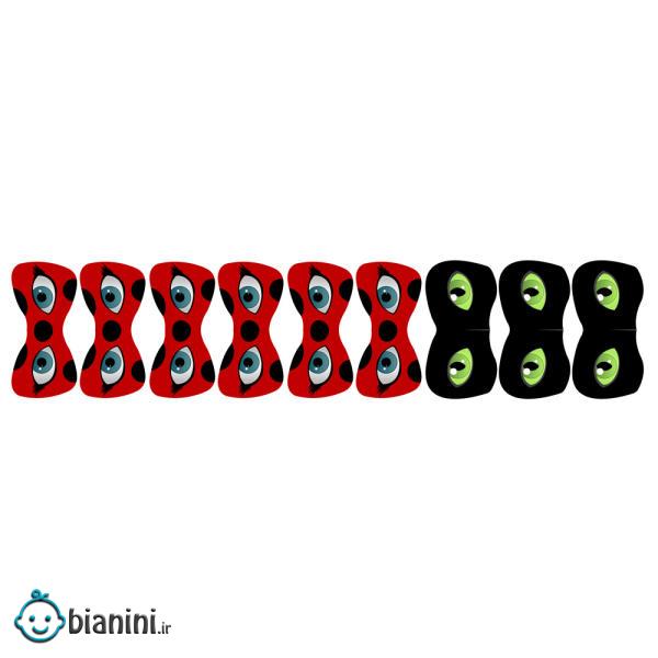 استیکر دیواری کودک ژیوار طرح دختر کفشدوزکی و پسر گربه ای کد 1