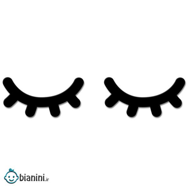 استیکر چوبی ژیوار طرح  پلک