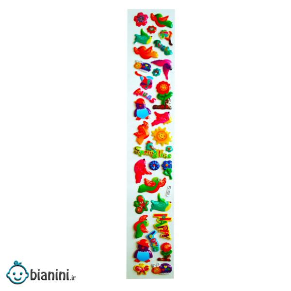 استیکر کودک طرح پرنده کد brd-20