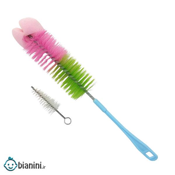 برس شیشه شوی مدل رنگین کمان کد H2 مجموعه 2 عددی