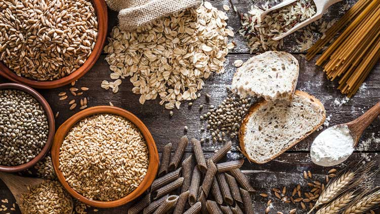 مصرف غلات، نان برنج و گندم در دوران شیردهی