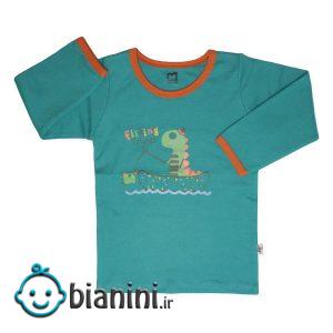 تی شرت آستین بلند نوزادی آدمک مدل Dinosaur