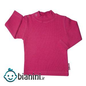 تی شرت آستین بلند نوزادی آدمک کد 145401 رنگ سرخابی