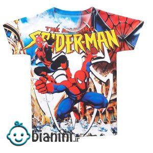 تی شرت پسرانه طرح مرد عنکبوتی کد PT02