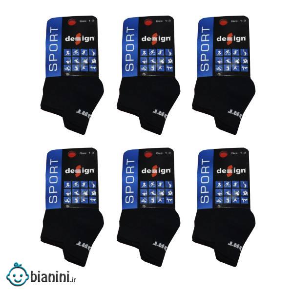 جوراب بچگانه دیساین مدل 8563 بسته 6 عددی