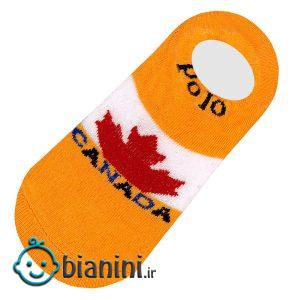 جوراب دخترانه دیزر طرح پرچم کانادا کد fiory1331