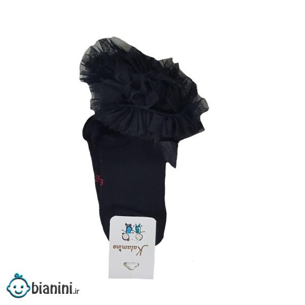جوراب دخترانه مدل پاپیونی کد 350