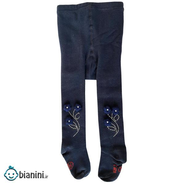 جوراب شلواری دخترانه کد 2200 رنگ سورمه ای