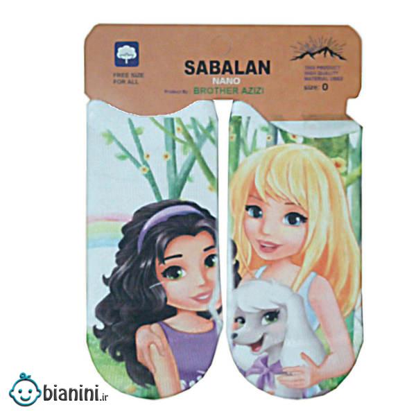جوراب نوزادی دخترانه مدل  R63