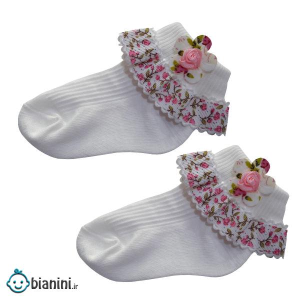 جوراب نوزادی مدل V 45