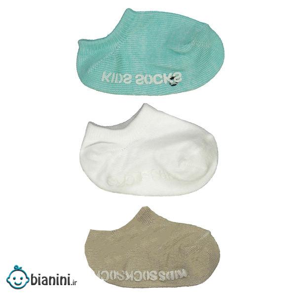 جوراب نوزادی مینل مدل SRS مجموعه 3 عددی جوراب نوزادی مینل مدل SRS مجموعه 3 عددی