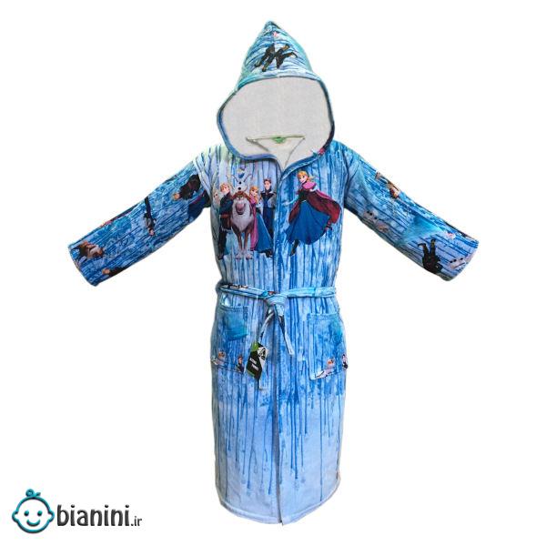 حوله پالتویی کودک آتنا مدل فروزن سایز 70