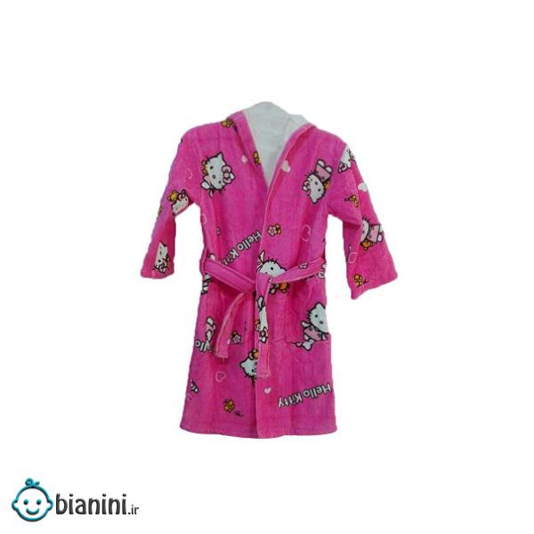حوله پالتویی کودک ایران حوله مدل Hello Kitty سایز 70