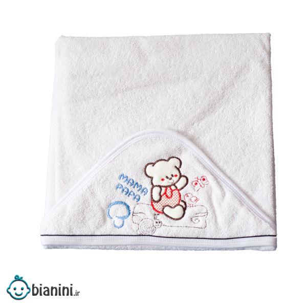 حوله کودک ماما پاپا طرح خرس کد F41