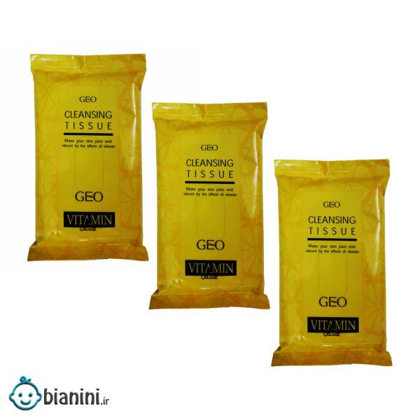 دستمال مرطوب جیو مدل Vitamin بسته 30 عددی دستمال مرطوب جیو مدل Vitamin بسته 30 عددی