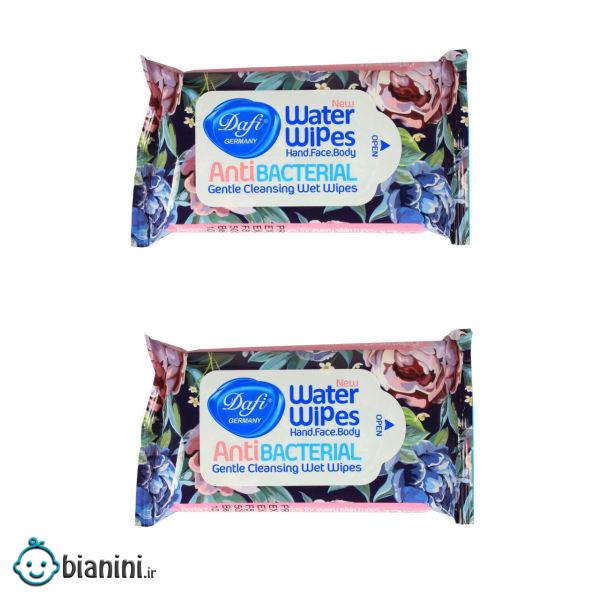 دستمال مرطوب دافی مدل Anti bacterial  مجموعه 2 عددی