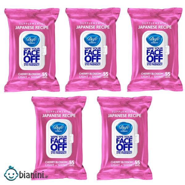 دستمال مرطوب دافی مدل CHERRY BLOSSOM مجموعه 5 عددی