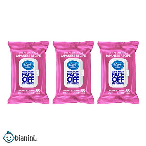 دستمال مرطوب دافی مدل JAPANESE CHERRY BLOSSOM مجموعه ۳ عددی دستمال مرطوب دافی مدل JAPANESE CHERRY BLOSSOM مجموعه ۳ عددی