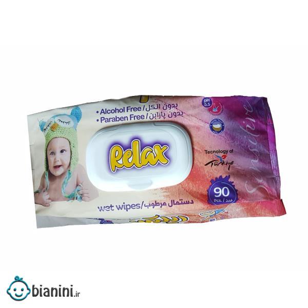 دستمال مرطوب کودک ریلکس بیبی مدل 90 بسته 90 عددی دستمال مرطوب کودک ریلکس بیبی مدل 90 بسته 90 عددی