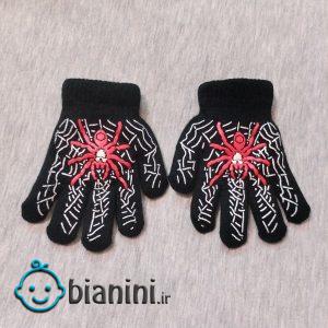 دستکش بافتنی بچگانه مدل عنکبوتی کد 88