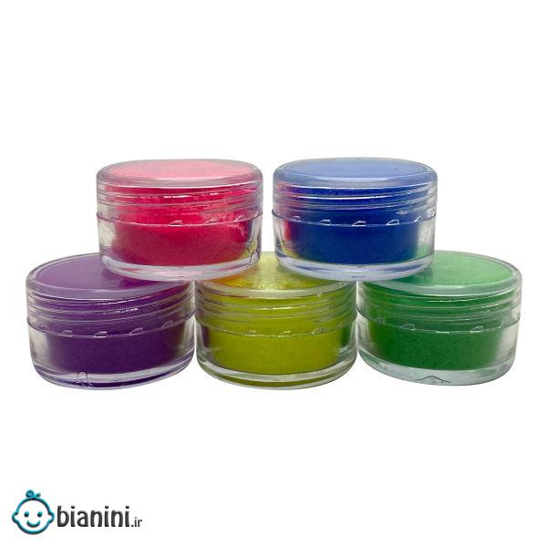 رنگ اسلایم شباهنگ مدل blacklight مجموعه 5 عددی