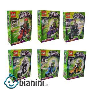 ساختنی جی ال بی مدل Ninja Turtles بسته 6 عددی
