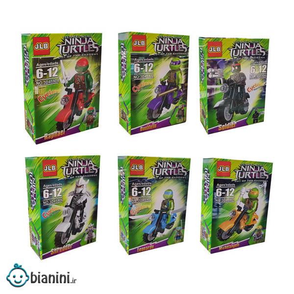 ساختنی جی ال بی مدل Ninja Turtles بسته 6 عددی