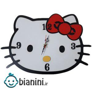 ساعت دیواری اتاق کودک طرح کیتی کد 1307