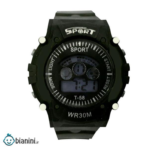 ساعت مچی دیجیتال پسرانه مدل wr30m  کد b10