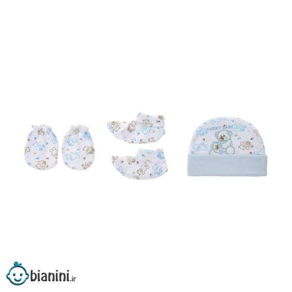 ست 3 تکه نوزادی لاکی بی بی مدل 3043-B