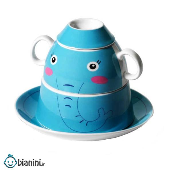 ست 4 تکه غذاخوری کودک کرکماز مدل Bambino کد 734