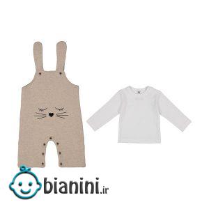 ست تی شرت و سرهمی نوزادی تودوک مدل 2151129-08