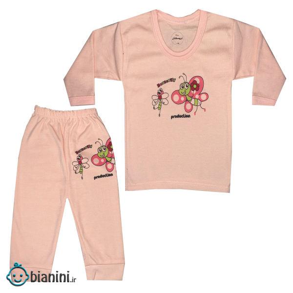 ست تی شرت و شلوار نوزادی تروسکان مدل Butterfly ست تی شرت و شلوار نوزادی تروسکان مدل Butterfly