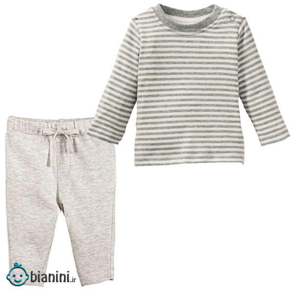 ست تی شرت و شلوار نوزادی لوپیلو مدل fa025