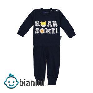 ست تی شرت و شلوار نوزادی پسرانه آدمک مدل 2171123-59