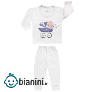 ست تی شرت و شلوار نوزادی کارانس مدل SBS-3099