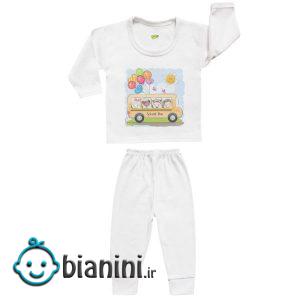 ست تی شرت و شلوار نوزادی کارانس مدل SBS-3103