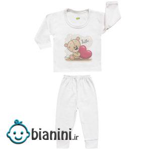 ست تی شرت و شلوار نوزادی کارانس مدل SBS-3260