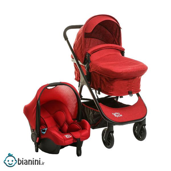 ست کالسکه و کریر بی بی پلاس مدل F102 ست کالسکه و کریر بی بی پلاس مدل F102