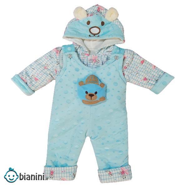 سرهمی نوزادی مدل خرس کوچولو کد Fi10 رنگ آبی