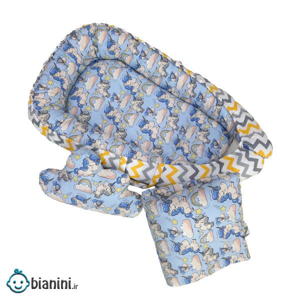 سرویس خواب 3 تکه کودک مدل Unicorn with blue hair سرویس خواب 3 تکه کودک مدل Unicorn with blue hair
