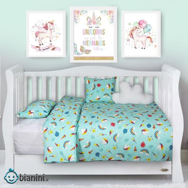 سرویس خواب 6 تکه کودک مدل Cute Unicorn