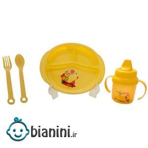 سرویس غذا خوری کودک 4تکه مدل مهتاب کد DS356
