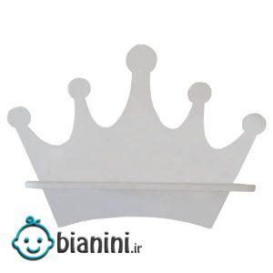 شلف دیواری اتاق کودک طرح تاج مدل W112